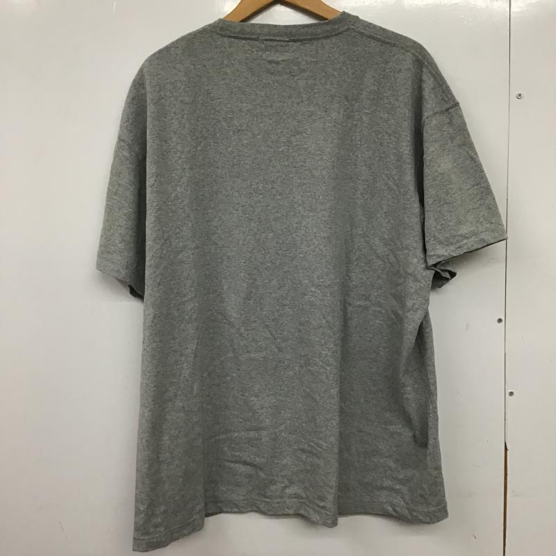 ラペン LAPEN Tシャツ 半袖 半袖カットソー プリントTシャツ クルーネックカットソー XXL ロゴ、文字 灰 / グレー / gray メンズ USED 古着 中古 10160550