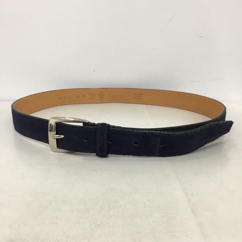 フェリージ Felisi ベルト・バックル ベルト 48-90 スエード 無地 紺 / ネイビー / navy メンズ USED 古着 中古 10160552