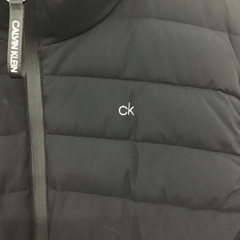 カルバン・クライン Calvin Klein ベスト ベスト ジップアップダウンベスト アウター L ロゴ、文字 黒 / ブラック / black メンズ USED 古着 中古 10160553