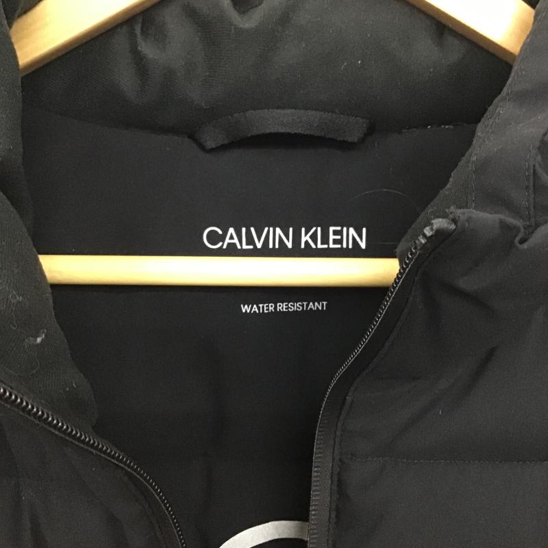 カルバン・クライン Calvin Klein ベスト ベスト ジップアップダウンベスト アウター L ロゴ、文字 黒 / ブラック / black メンズ USED 古着 中古 10160553
