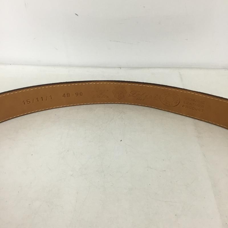 フェリージ Felisi ベルト・バックル ベルト 48-90 スエード 無地 茶 / ブラウン / brown メンズ USED 古着 中古 10160554