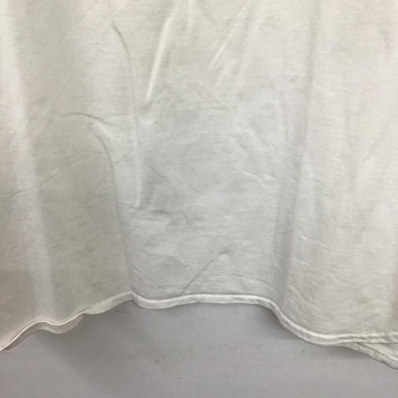 コモリ COMOLI Tシャツ 半袖 半袖カットソー プリントTシャツ ワイドネック 1 無地 白 / ホワイト / white メンズ USED 古着 中古 10160556