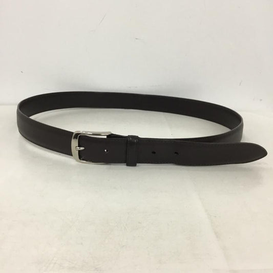 ビームスエフ BEAMS F ベルト・バックル ベルト 日本製 36 無地 ダークブラウン / ダークブラウン / メンズ USED 古着 中古 10160557