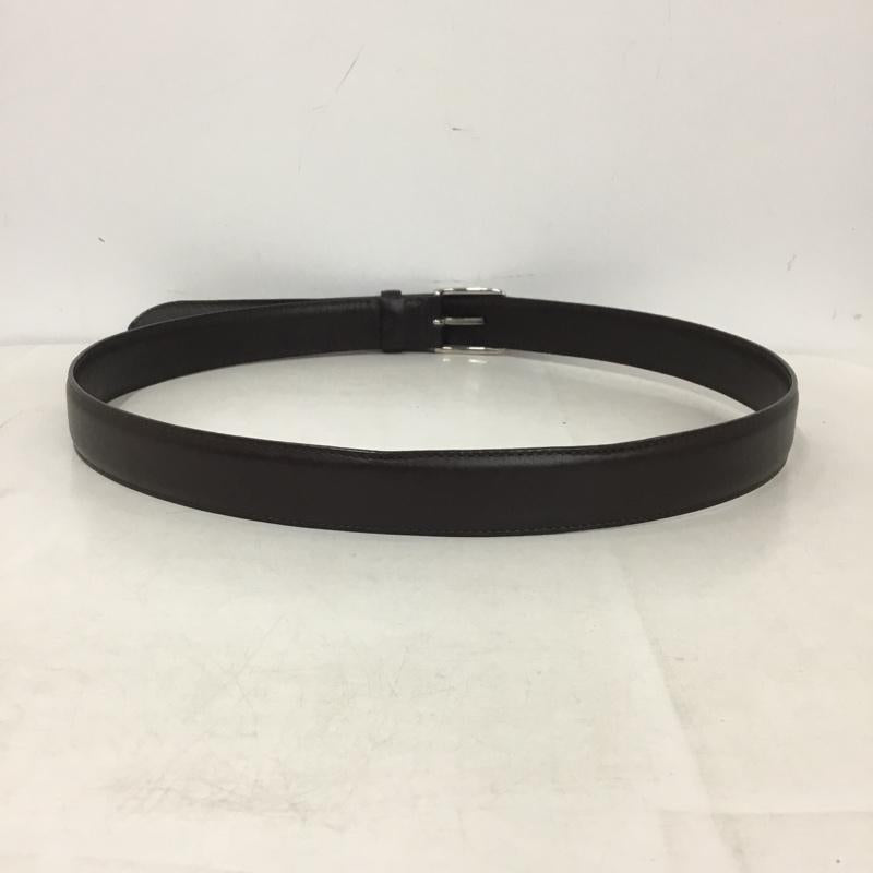 ビームスエフ BEAMS F ベルト・バックル ベルト 日本製 36 無地 ダークブラウン / ダークブラウン / メンズ USED 古着 中古 10160557