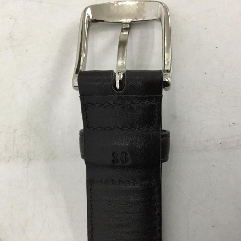 ビームスエフ BEAMS F ベルト・バックル ベルト 日本製 36 無地 ダークブラウン / ダークブラウン / メンズ USED 古着 中古 10160557