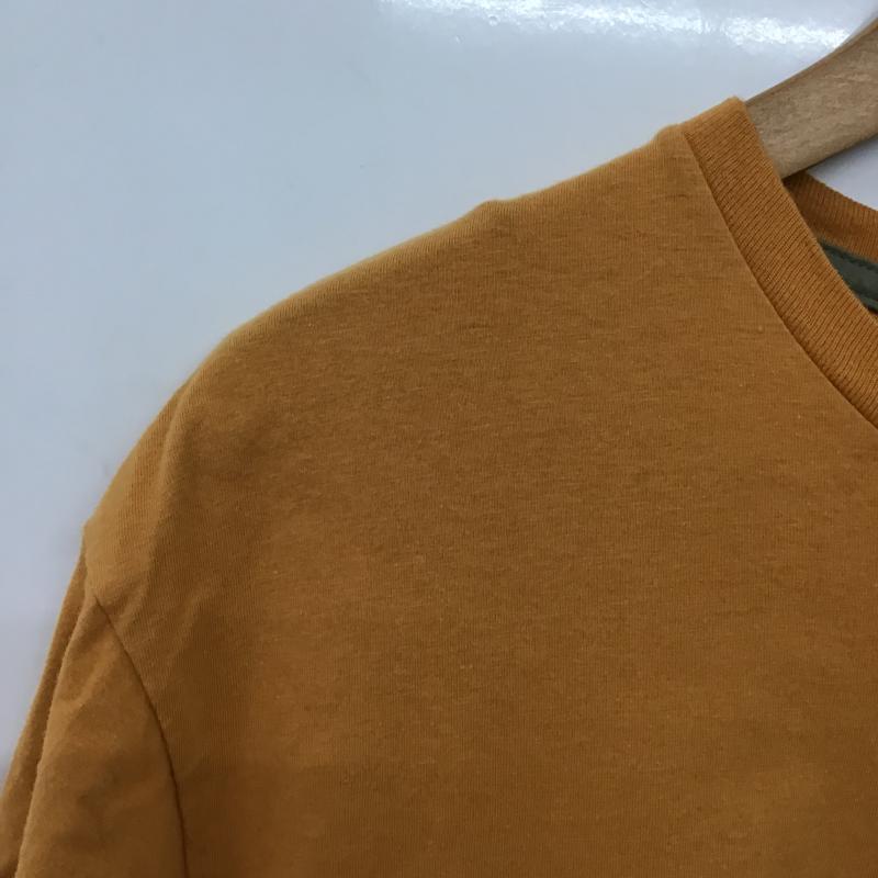 パタゴニア patagonia Tシャツ 半袖 半袖カットソー プリントTシャツ クルーネックカットソー S ロゴ、文字 橙 / オレンジ / orange メンズ USED 古着 中古 10160558