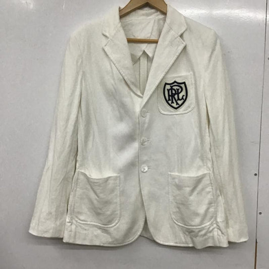 ラルフローレン RALPHLAUREN ジャケット、上着 ジャケット、ブレザー カジュアルジャケット アウター カラージャケット ロゴ、文字 白 / ホワイト / white メンズ USED 古着 中古 10160559