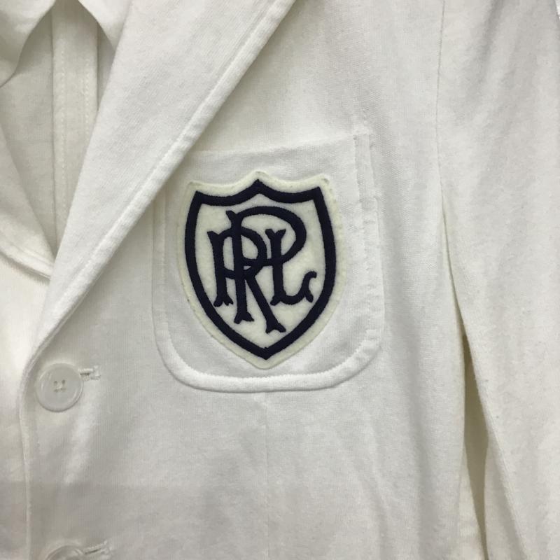 ラルフローレン RALPHLAUREN ジャケット、上着 ジャケット、ブレザー カジュアルジャケット アウター カラージャケット ロゴ、文字 白 / ホワイト / white メンズ USED 古着 中古 10160559