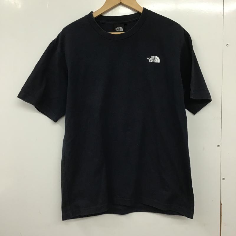 ザノースフェイス THE NORTH FACE Tシャツ 半袖 nt32010 プリントTシャツ M ロゴ、文字 紺 / ネイビー / navy メンズ USED 古着 中古 10160561