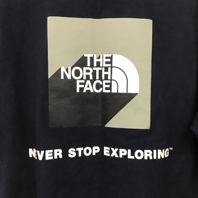 ザノースフェイス THE NORTH FACE Tシャツ 半袖 nt32010 プリントTシャツ M ロゴ、文字 紺 / ネイビー / navy メンズ USED 古着 中古 10160561