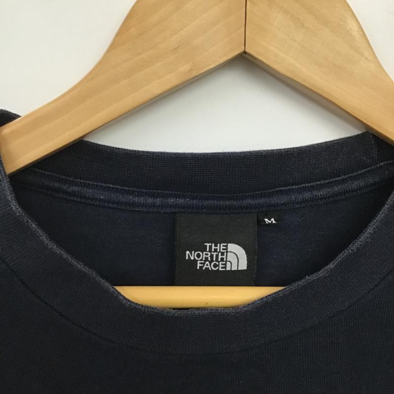 ザノースフェイス THE NORTH FACE Tシャツ 半袖 nt32010 プリントTシャツ M ロゴ、文字 紺 / ネイビー / navy メンズ USED 古着 中古 10160561