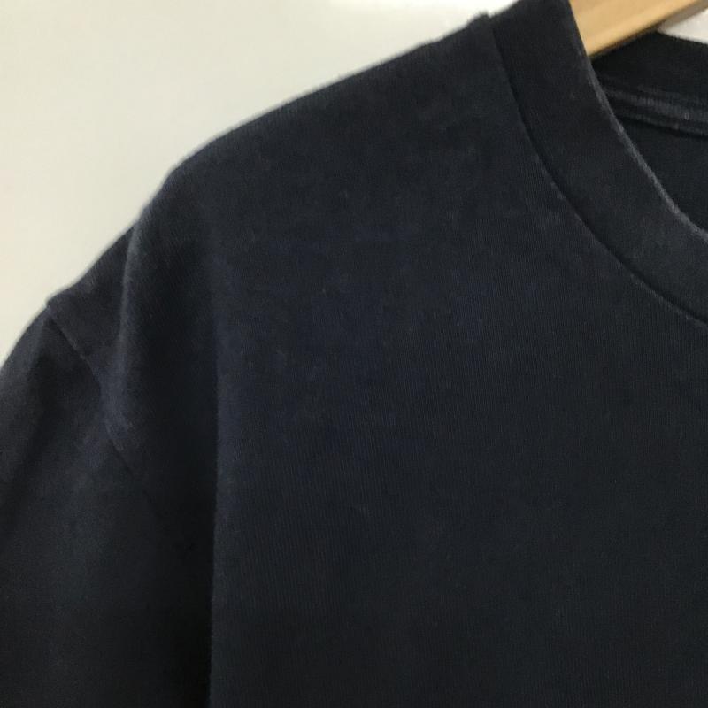 ザノースフェイス THE NORTH FACE Tシャツ 半袖 nt32010 プリントTシャツ M ロゴ、文字 紺 / ネイビー / navy メンズ USED 古着 中古 10160561