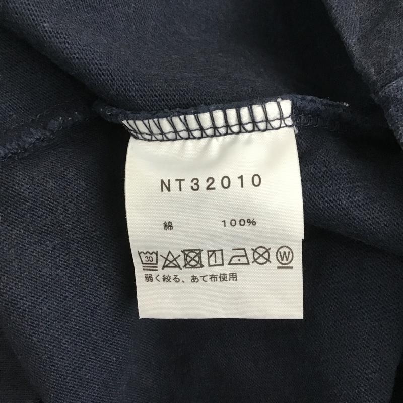ザノースフェイス THE NORTH FACE Tシャツ 半袖 nt32010 プリントTシャツ M ロゴ、文字 紺 / ネイビー / navy メンズ USED 古着 中古 10160561