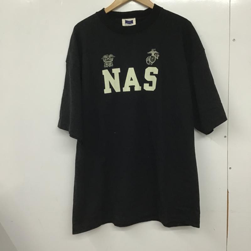 ラペン LAPEN Tシャツ 半袖 半袖カットソー プリントTシャツ クルーネックカットソー XXL ロゴ、文字 黒 / ブラック / black メンズ USED 古着 中古 10160564
