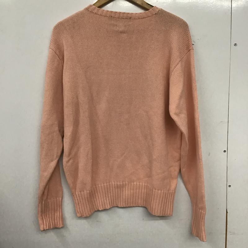 ポロバイラルフローレン Polo by RALPH LAUREN ニット、セーター 長袖 長袖ニット セーター S ロゴ、文字 桃 / ピンク / pink メンズ USED 古着 中古 10160571