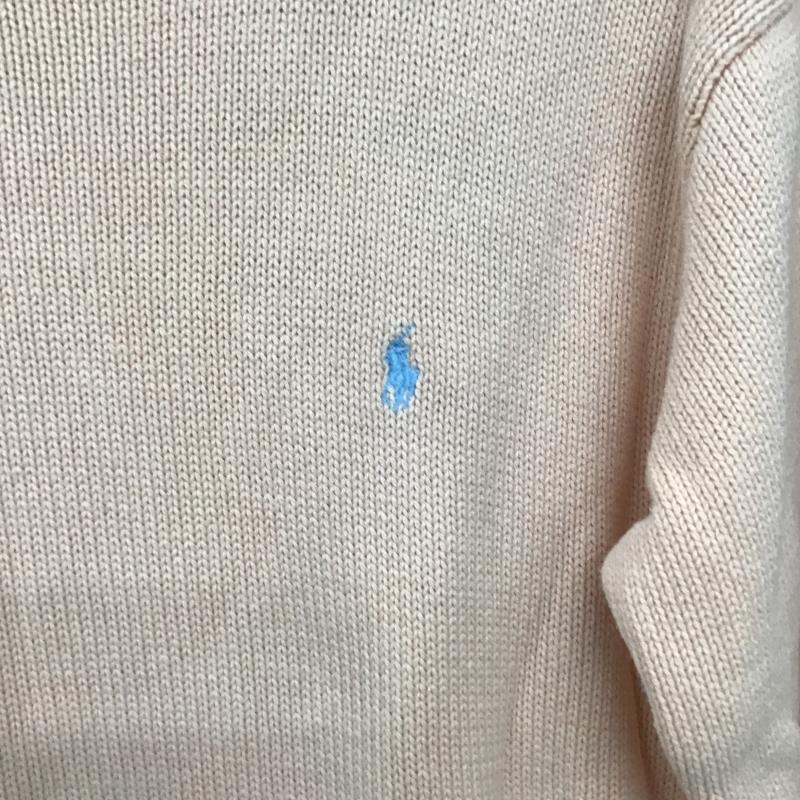 ポロバイラルフローレン Polo by RALPH LAUREN ニット、セーター 長袖 長袖ニット セーター S ロゴ、文字 桃 / ピンク / pink メンズ USED 古着 中古 10160571