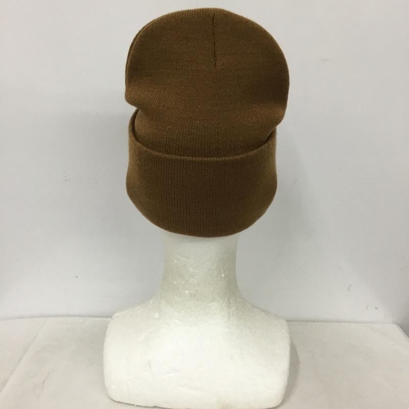 カーハート Carhartt 帽子 ニット帽 ビーニー スクエアロゴ ロゴ、文字 茶 / ブラウン / brown メンズ USED 古着 中古 10160572