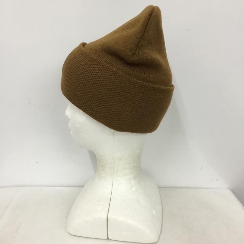 カーハート Carhartt 帽子 ニット帽 ビーニー スクエアロゴ ロゴ、文字 茶 / ブラウン / brown メンズ USED 古着 中古 10160572