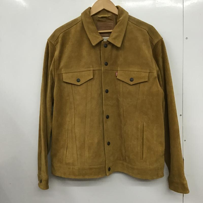リーバイストラウスアンドコー Levi Strauss & co. ジャケット、上着 ジャンパー、ブルゾン レザージャケット カウレザー XL 無地 ベージュ / ベージュ / beige メンズ USED 古着 中古 10160574
