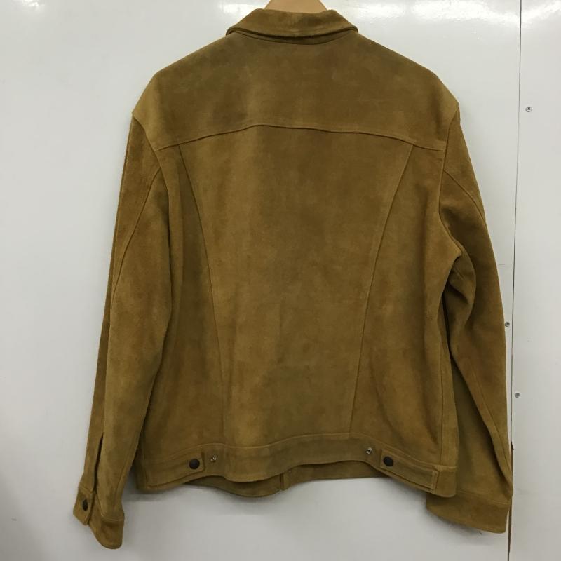 リーバイストラウスアンドコー Levi Strauss & co. ジャケット、上着 ジャンパー、ブルゾン レザージャケット カウレザー XL 無地 ベージュ / ベージュ / beige メンズ USED 古着 中古 10160574