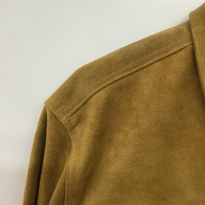 リーバイストラウスアンドコー Levi Strauss & co. ジャケット、上着 ジャンパー、ブルゾン レザージャケット カウレザー XL 無地 ベージュ / ベージュ / beige メンズ USED 古着 中古 10160574