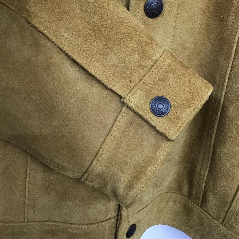 リーバイストラウスアンドコー Levi Strauss & co. ジャケット、上着 ジャンパー、ブルゾン レザージャケット カウレザー XL 無地 ベージュ / ベージュ / beige メンズ USED 古着 中古 10160574