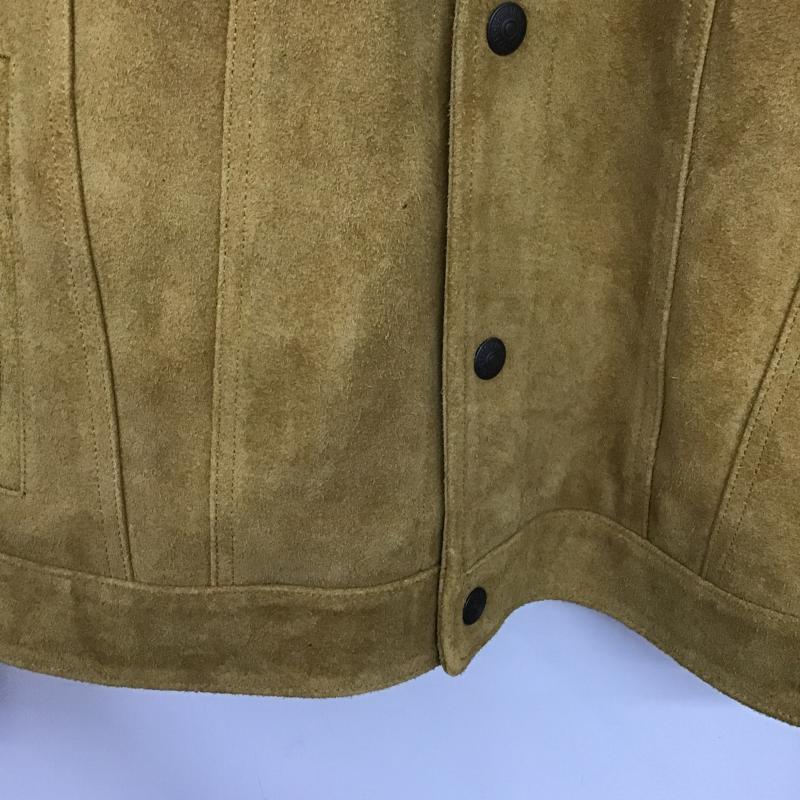 リーバイストラウスアンドコー Levi Strauss & co. ジャケット、上着 ジャンパー、ブルゾン レザージャケット カウレザー XL 無地 ベージュ / ベージュ / beige メンズ USED 古着 中古 10160574