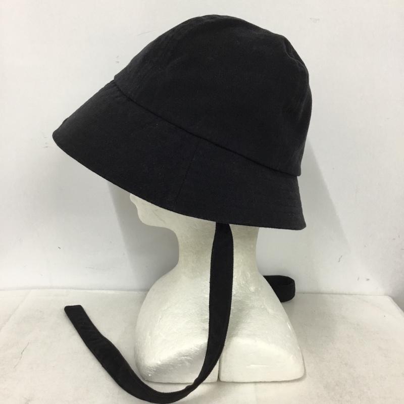 フリークスストア FREAK S STORE 帽子 ハット バケットハット 紐付き FREE 無地 黒 / ブラック / black レディース USED 古着 中古 10160579