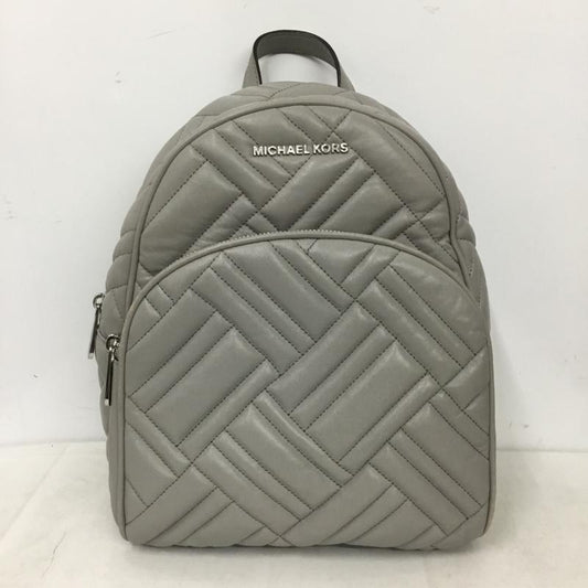 マイケルコース MICHAEL KORS リュックサック、デイパック リュックサック、デイバッグ 35S9SAYB2T キルティングレザー ロゴ、文字 灰 / グレー / gray レディース USED 古着 中古 10160585