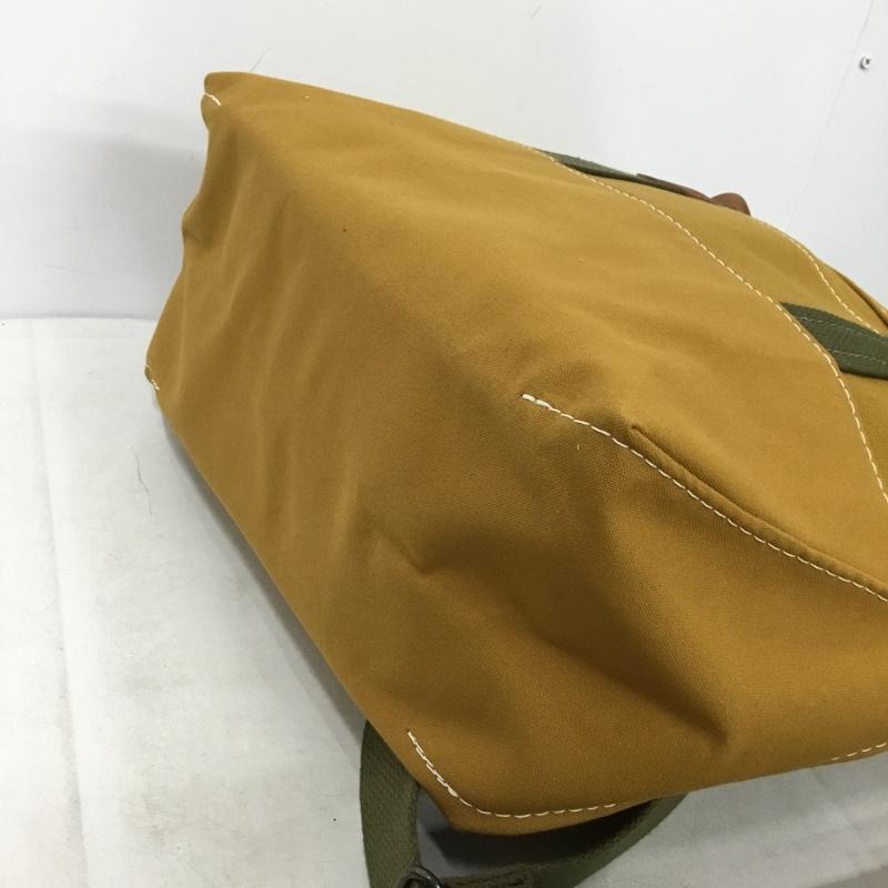 エルエルビーン L.L.Bean トートバッグ トートバッグ 524629 Deep Bottom Leather Handle Zip Tote BEAMS PLUS 無地 キャメル / キャメル / X カーキ / カーキ / khaki X 茶 / ブラウン / brown メンズ USED 古着 中古 10160586