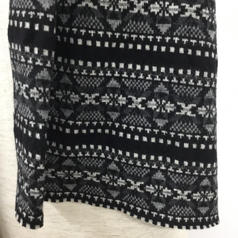 コムデギャルソンオム COMME des GARCONS HOMME マフラー マフラー HH-K408 ノルディック柄 ウール 総柄 黒 / ブラック / black X 白 / ホワイト / white X 灰 / グレー / gray メンズ USED 古着 中古 10160590