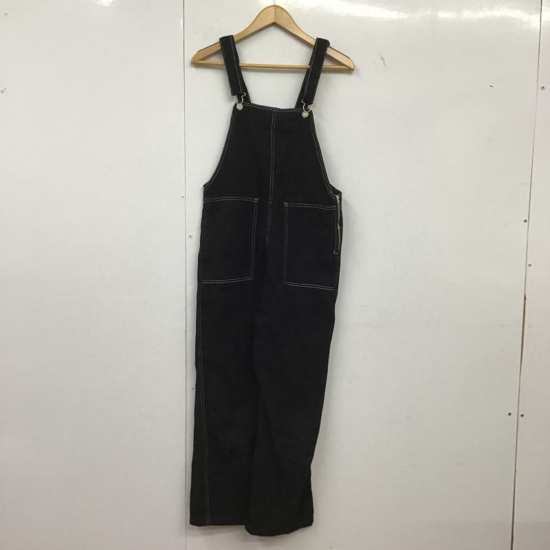 チャオパニック CIAOPANIC サロペット・オーバーオール サロペット、オーバーオール FREE 無地 黒 / ブラック / black レディース USED 古着 中古 10160592