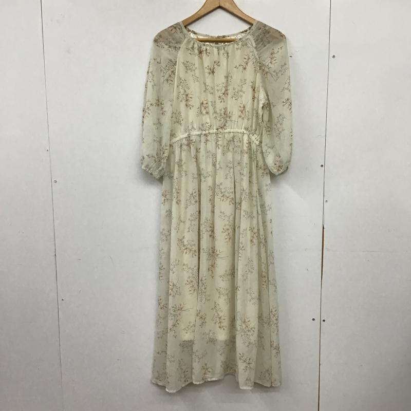 アースミュージックアンドエコロジー earth music&ecology ワンピース ロングスカート FREE 総柄 ベージュ / ベージュ / beige レディース USED 古着 中古 10160593
