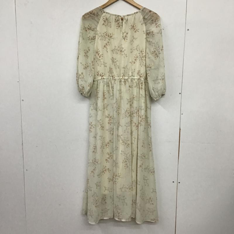 アースミュージックアンドエコロジー earth music&ecology ワンピース ロングスカート FREE 総柄 ベージュ / ベージュ / beige レディース USED 古着 中古 10160593