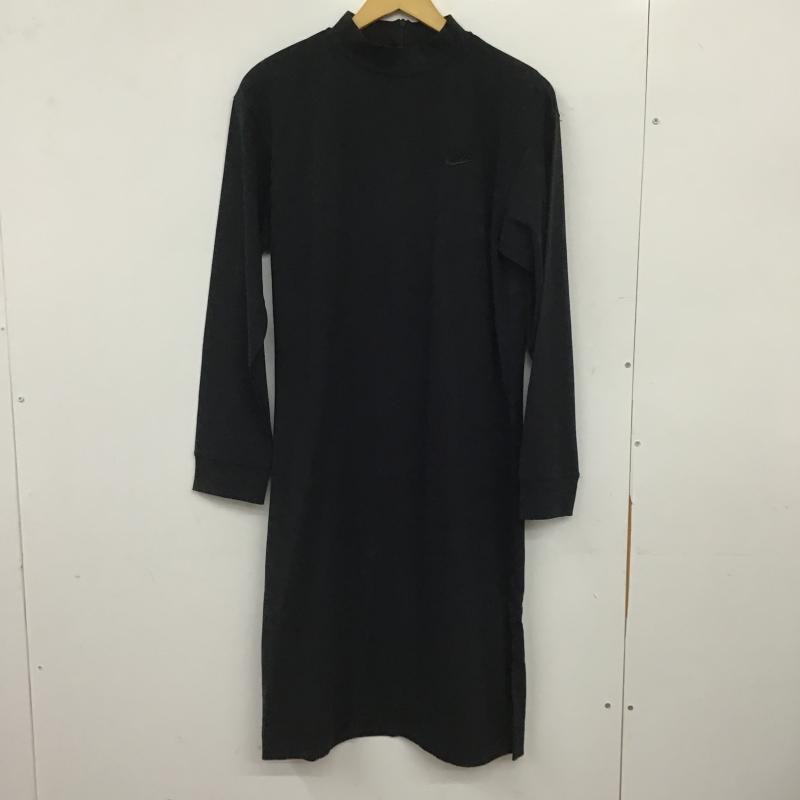 ナイキ NIKE ワンピース ひざ丈スカート CU6635-010 XL 無地 黒 / ブラック / black レディース USED 古着 中古 10160596