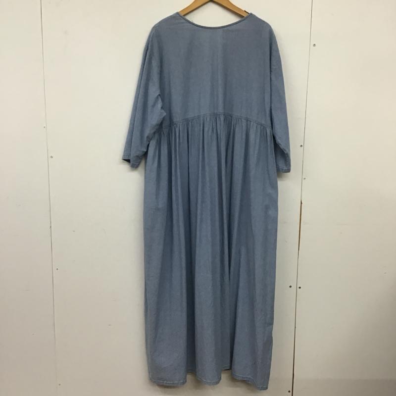 ニコアンド niko and... ワンピース ロングスカート FREE 無地 水色 / ライトブルー / レディース USED 古着 中古 10160597