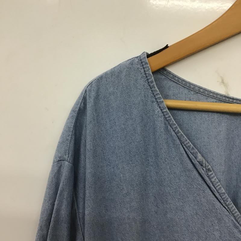 ニコアンド niko and... ワンピース ロングスカート FREE 無地 水色 / ライトブルー / レディース USED 古着 中古 10160597