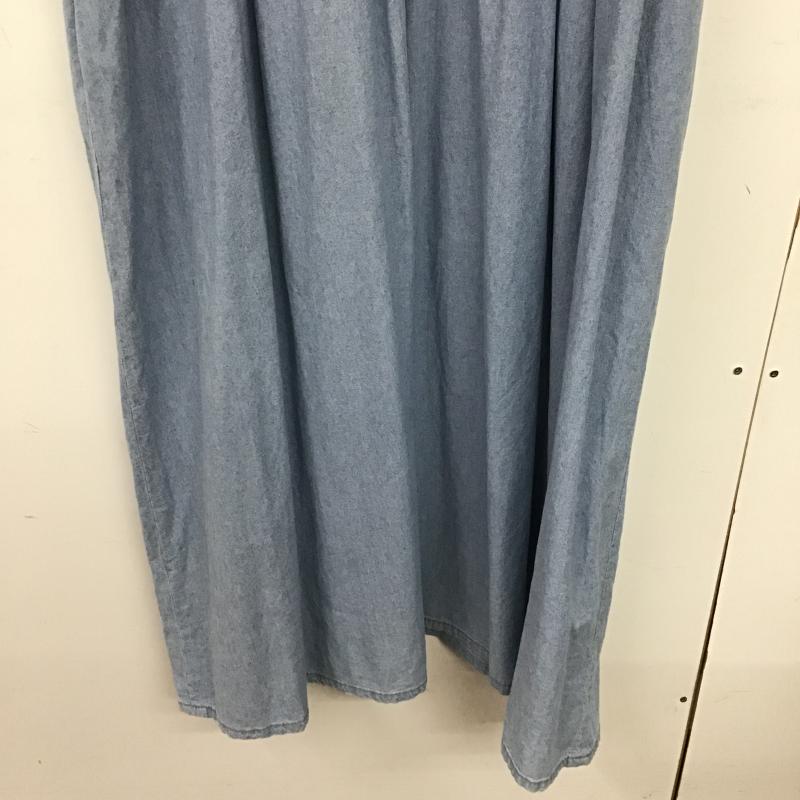 ニコアンド niko and... ワンピース ロングスカート FREE 無地 水色 / ライトブルー / レディース USED 古着 中古 10160597