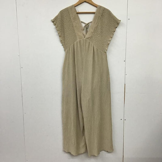 ローリーズファーム LOWRYS FARM サロペット・オーバーオール サロペット、オーバーオール S 無地 ベージュ / ベージュ / beige レディース USED 古着 中古 10160598