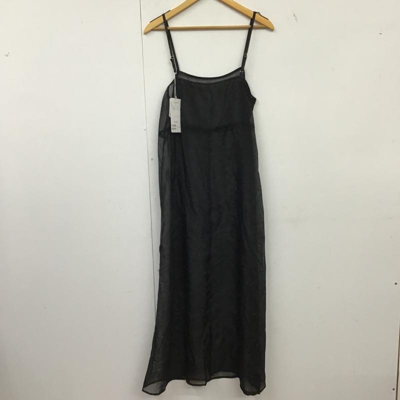 ミスティック mystic ワンピース ロングスカート MYZ1042109A0001 シアーキャミワンピース タグ付 FREE 無地 黒 / ブラック / black レディース USED 古着 中古 10160604