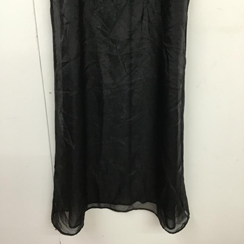 ミスティック mystic ワンピース ロングスカート MYZ1042109A0001 シアーキャミワンピース タグ付 FREE 無地 黒 / ブラック / black レディース USED 古着 中古 10160604