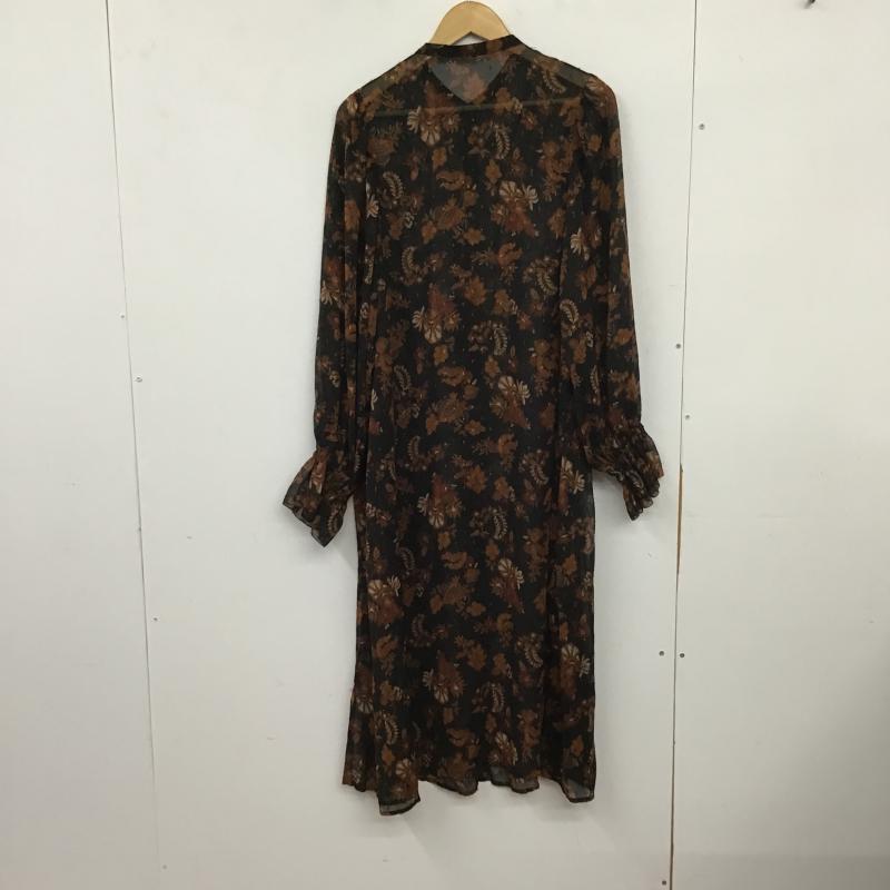 アングリッド Ungrid ワンピース ロングスカート タグ付 FREE 総柄 黒 / ブラック / black レディース USED 古着 中古 10160610