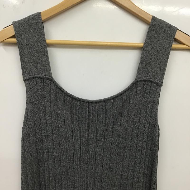 ジーナシス JEANASIS ワンピース ロングスカート ニットワンピース ロング FREE 無地 灰 / グレー / gray レディース USED 古着 中古 10160616