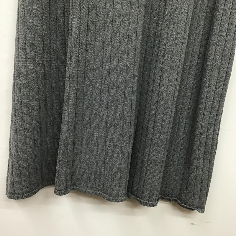 ジーナシス JEANASIS ワンピース ロングスカート ニットワンピース ロング FREE 無地 灰 / グレー / gray レディース USED 古着 中古 10160616