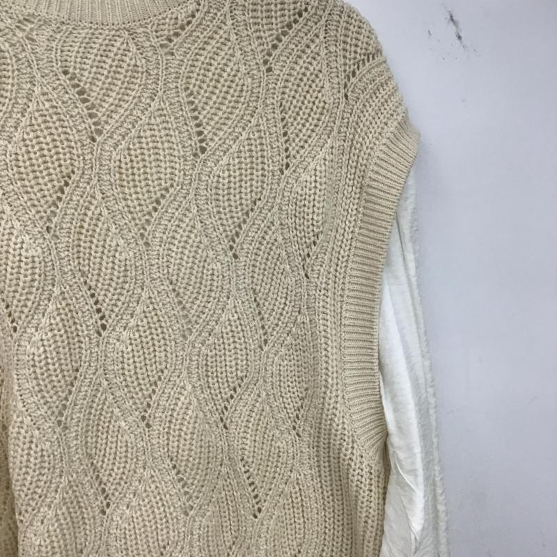 ローリーズファーム LOWRYS FARM ワンピース ロングスカート FREE 無地 白 / ホワイト / white X ベージュ / ベージュ / beige レディース USED 古着 中古 10160618