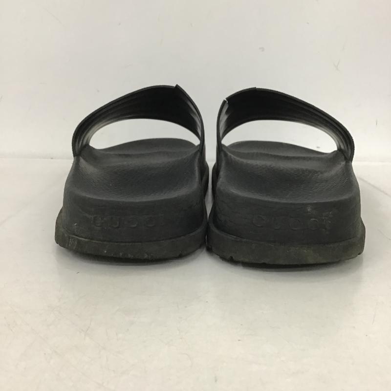 グッチ GUCCI サンダル サンダル 429469 ラバーメンズ スライドサンダル ロゴ、文字 黒 / ブラック / black X 赤 / レッド / red X 緑 / グリーン / green メンズ USED 古着 中古 10160619