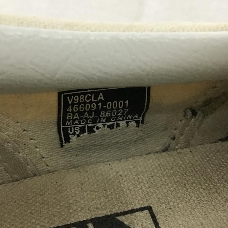 バンズ VANS スリッポン スリッポン V98CLA SLIP ON スニーカー 25.5m 25.5cm チェック 黒 / ブラック / black X アイボリー / アイボリー / メンズ USED 古着 中古 10160621