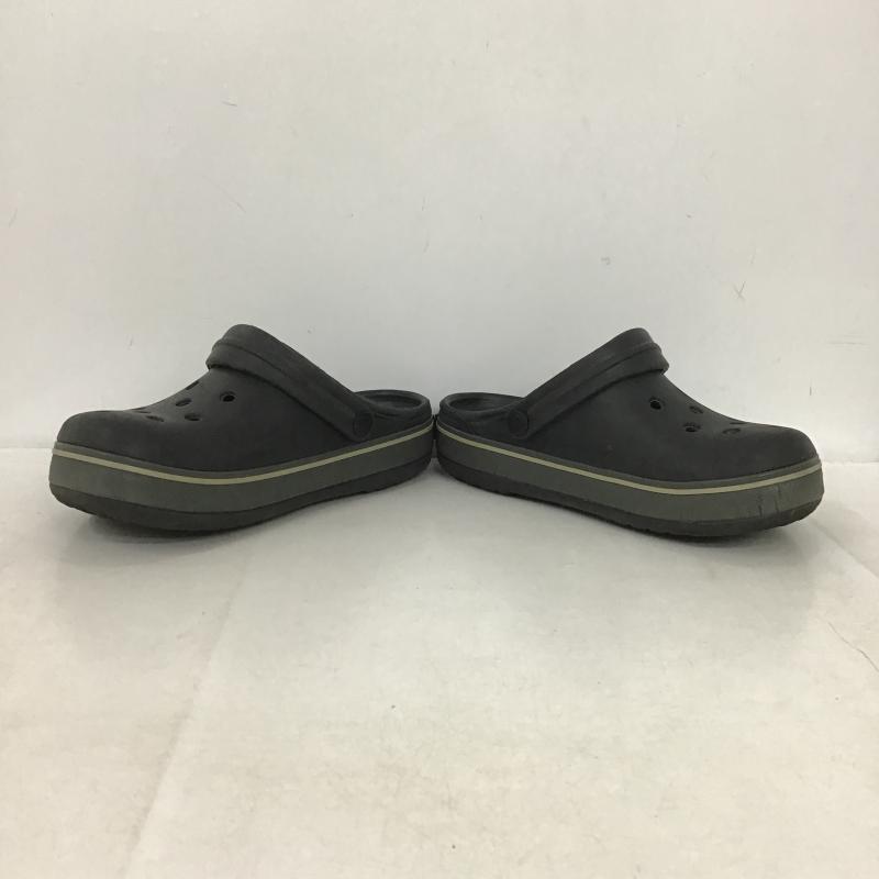 クロックス crocs シューズ シューズ キッズ クロッグ J3 サンダル ロゴ、文字 黒 / ブラック / black ボーイズ USED 古着 中古 10160626