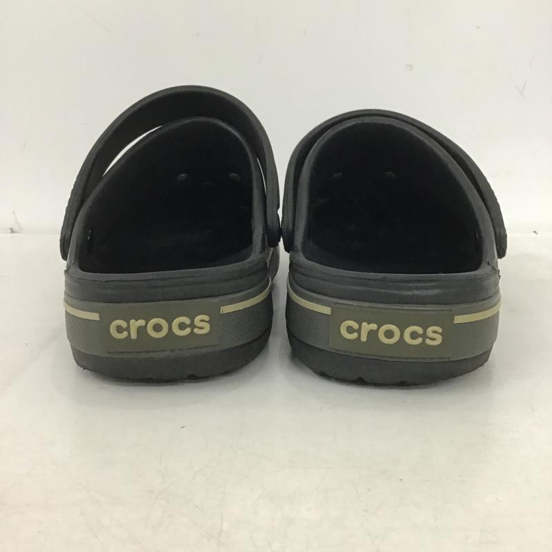 クロックス crocs シューズ シューズ キッズ クロッグ J3 サンダル ロゴ、文字 黒 / ブラック / black ボーイズ USED 古着 中古 10160626