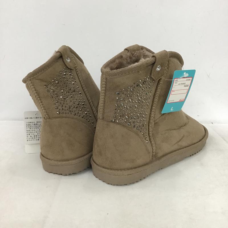 古着 USED ブーツ ショートブーツ ボア スタッズ L 無地 ベージュ / ベージュ / beige レディース USED 古着 中古 10160629
